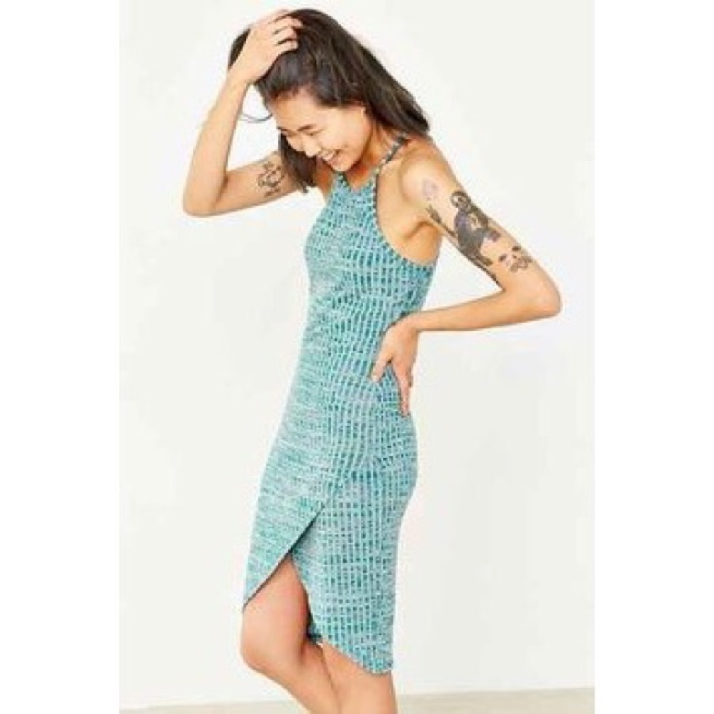 Knit Racerback Midi Dress -Stretchy!